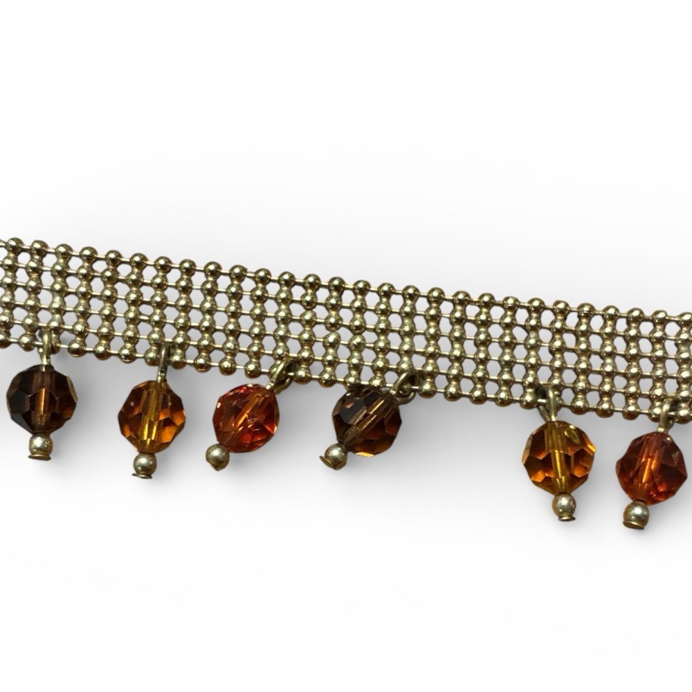 Swarovski Autumn Hued Faceted Crystal Fringe Bracelet - Picture 3 of 4